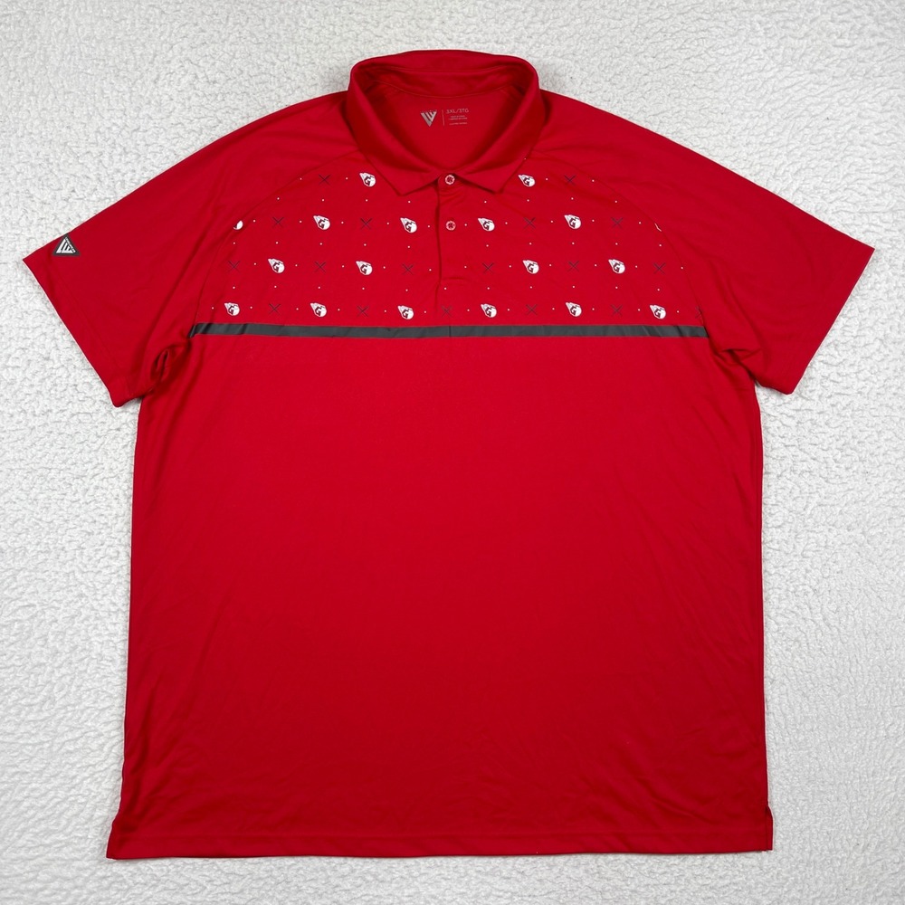 Cleveland Guardians Polo Shirt Mens 3XL Red MLB Performance Sporty Baseball